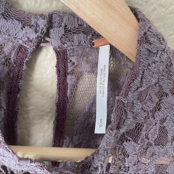 Free people 'Lady Bird' Mixed Lace Tank - Picture 3 of 5